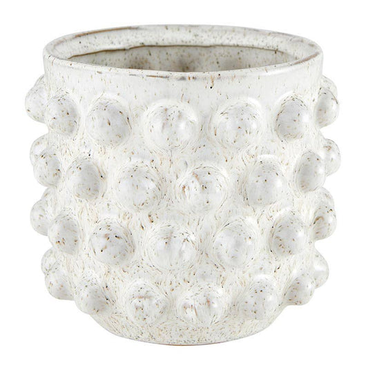 White Dot Planter