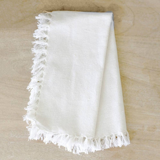 Fringed Cotton Napkin Set