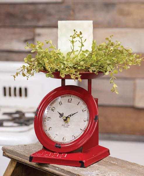Vintage Old Town Scale Clock (Assorted Colors)