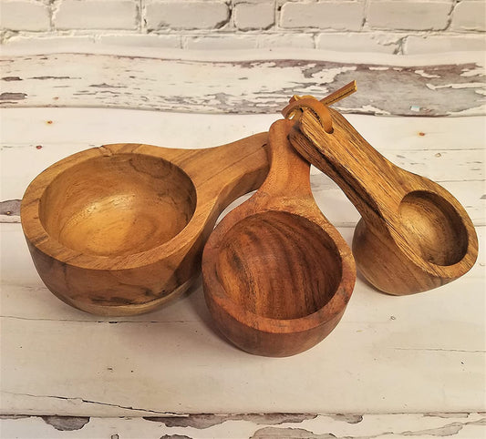Acacia Wood Scoops