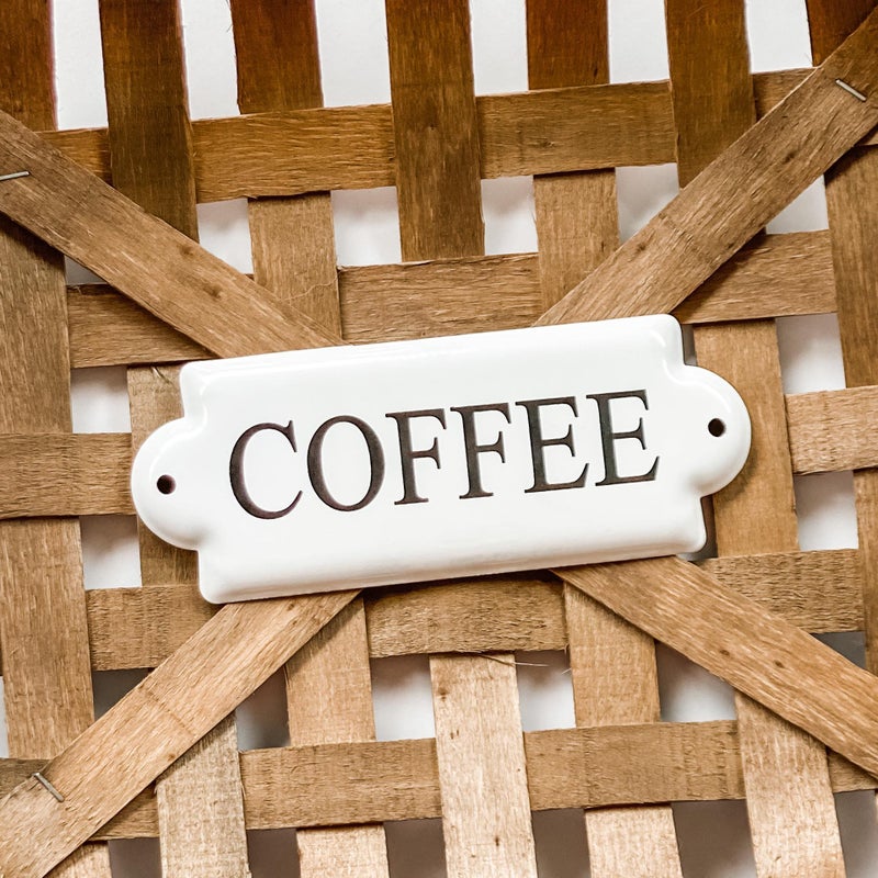 Coffee Mini Tin Plaque