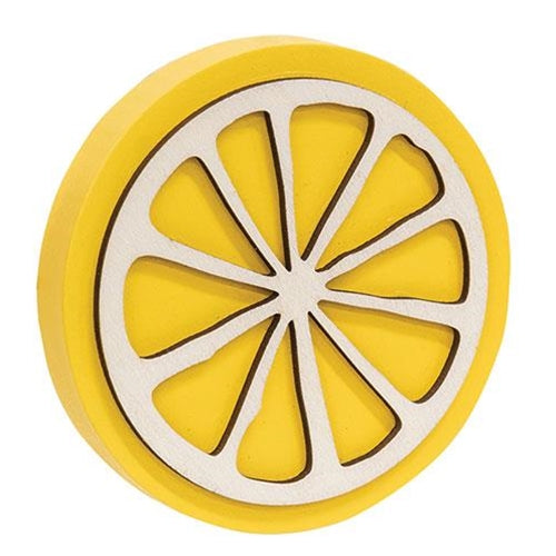 Wood Lemon Slice Block
