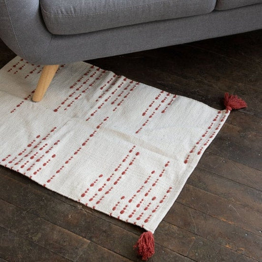 Red and Cream Ravi Rug