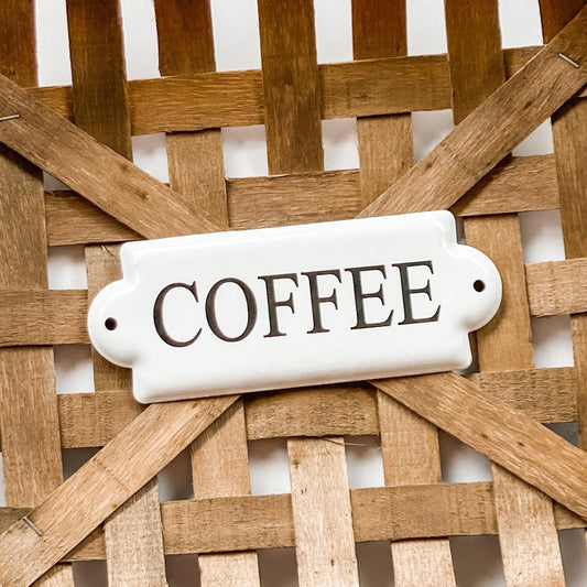Coffee Mini Tin Plaque