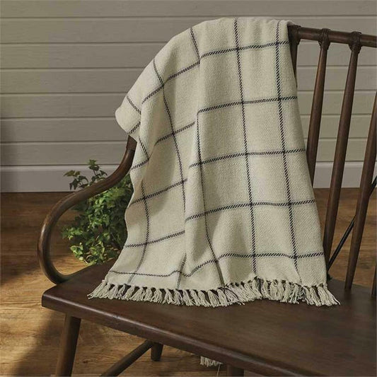 Mercantile Windowpane Throw Blanket